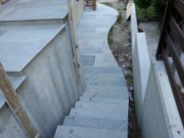 Escalier en pierre naturelle "quartzite"